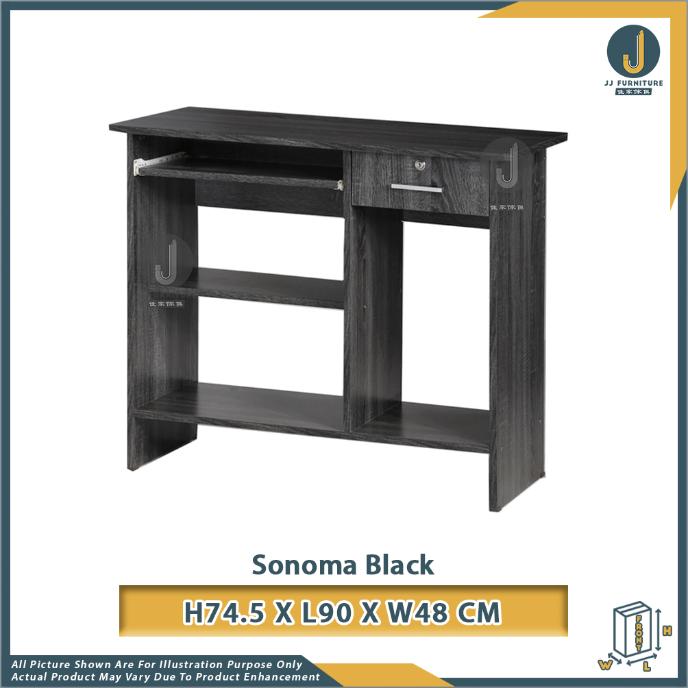 SURIA 3ft Computer Table with Keyboard Tray & Lockable Drawer JJ